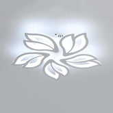 65W LED Ceiling Light 5850LM, 5-Light Modern Acrylic Flower Design, Cool White 6500K Fixture for Living Room, Bedroom, Kitchen